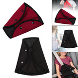 Maxbell Car Child Seatbelt Adjusters for Shoulder Neck for Adult Child Protector Pad Red