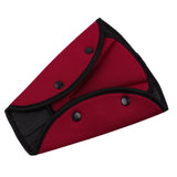 Maxbell Car Child Seatbelt Adjusters for Shoulder Neck for Adult Child Protector Pad Red