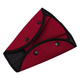 Maxbell Car Child Seatbelt Adjusters for Shoulder Neck for Adult Child Protector Pad Red
