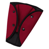 Maxbell Car Child Seatbelt Adjusters for Shoulder Neck for Adult Child Protector Pad Red