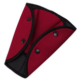 Maxbell Car Child Seatbelt Adjusters for Shoulder Neck for Adult Child Protector Pad Red