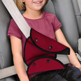 Maxbell Car Child Seatbelt Adjusters for Shoulder Neck for Adult Child Protector Pad Red