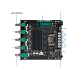 Maxbell Audio Power Amplifier Board 2.1 Channel 12V-24V for Store Home Theater ZK-TB21