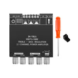 Maxbell Audio Power Amplifier Board 2.1 Channel 12V-24V for Store Home Theater ZK-TB21