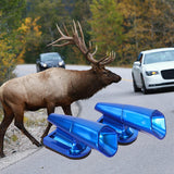 Maxbell 2Pcs Car Deer Whistles Avoids Collisions for Vehicles Motorcycle Truck Blue