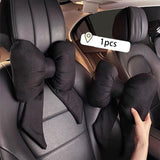 Maxbell Cute Bow Car Neck Pillow Bow Knot Pillow for Travel Car Driving Home