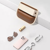 Maxbell PU Leather Car Front Seat Gap Filler Car Accessories for Cards Keys