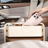 Maxbell PU Leather Car Front Seat Gap Filler Car Accessories for Cards Keys
