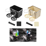 Maxbell Car Armrest Storage box Drink Water Cup Holder for Caravans Black