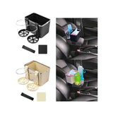 Maxbell Car Armrest Storage box Drink Water Cup Holder for Caravans Black
