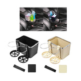 Maxbell Car Armrest Storage box Drink Water Cup Holder for Caravans Black