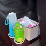 Maxbell Car Armrest Storage box Drink Water Cup Holder for Caravans Black