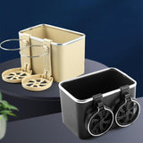 Maxbell Car Armrest Storage box Drink Water Cup Holder for Caravans Black