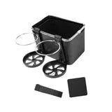 Maxbell Car Armrest Storage box Drink Water Cup Holder for Caravans Black