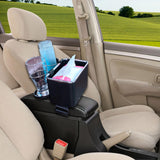 Maxbell Car Armrest Storage box Drink Water Cup Holder for Caravans Black
