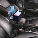 Maxbell Car Armrest Storage box Drink Water Cup Holder for Caravans Black