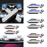 Maxbell 2 Pieces Car Wind Powered Light ABS Daytime Running Light for Cars Auto Blue