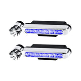 Maxbell 2 Pieces Car Wind Powered Light ABS Daytime Running Light for Cars Auto Blue