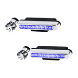 Maxbell 2 Pieces Car Wind Powered Light ABS Daytime Running Light for Cars Auto Blue