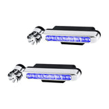 Maxbell 2 Pieces Car Wind Powered Light ABS Daytime Running Light for Cars Auto Blue