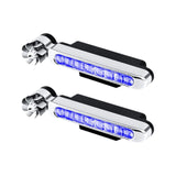 Maxbell 2 Pieces Car Wind Powered Light ABS Daytime Running Light for Cars Auto Blue