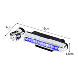Maxbell 2 Pieces Car Wind Powered Light ABS Daytime Running Light for Cars Auto Blue