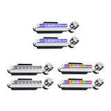 Maxbell 2 Pieces Car Wind Powered Light ABS Daytime Running Light for Cars Auto Blue