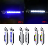 Maxbell 2 Pieces Car Wind Powered Light ABS Daytime Running Light for Cars Auto Blue