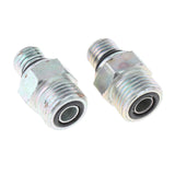 Maxbell 2x with O Rings Turbo Oil feed Line Fitting for Automotive Engine Parts