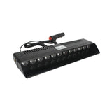 Maxbell Car Strobe Light 12V Vehicles 12Pcs LED Windshield Dashboard Warning Light Red Blue Light