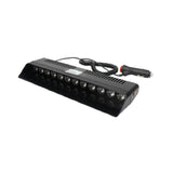 Maxbell Car Strobe Light 12V Vehicles 12Pcs LED Windshield Dashboard Warning Light Red Blue Light