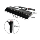 Maxbell Car Strobe Light 12V Vehicles 12Pcs LED Windshield Dashboard Warning Light Red White Light