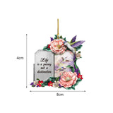 Maxbell Car Hanging Ornament Cute Car Decor for Christmas Home Decoration Women Style B