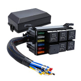 Maxbell Fuse Relay Box Waterproof Fuse Block and Relay Box for Car Marine Truck 12V 4Pin