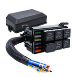 Maxbell Fuse Relay Box Waterproof Fuse Block and Relay Box for Car Marine Truck 12V 4Pin