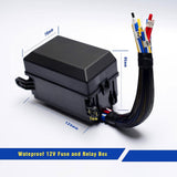 Maxbell Fuse Relay Box Waterproof Fuse Block and Relay Box for Car Marine Truck 24V 4Pin
