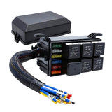 Maxbell Fuse Relay Box Waterproof Fuse Block and Relay Box for Car Marine Truck 24V 4Pin