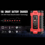Maxbell Car Battery Charger Battery Maintainer for Lawn Mower Marine Motorcycle