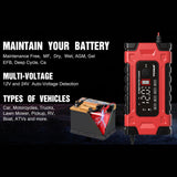 Maxbell Car Battery Charger Battery Maintainer for Lawn Mower Marine Motorcycle