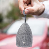 Maxbell Bling Car Key Fob Case Universal Keychain Case Holder 10.8cmx7.8cm for Women White