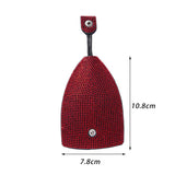 Maxbell Bling Car Key Fob Case Universal Keychain Case Holder 10.8cmx7.8cm for Women Red