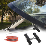 Maxbell Auto Windshield Glass Removal Tool Kits with Steel Wire Premium with Handles 4pcs