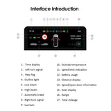 Maxbell Car Dash Board Display Embedded Design Odometer HUD for Tesla Model Y 3 Style A