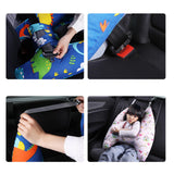 Maxbell Car Back Seat Travel Pillow Provides Head and Body Support Sleeping Pillow Pink Rabbit