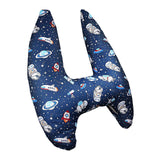 Maxbell Car Back Seat Travel Pillow Provides Head and Body Support Sleeping Pillow Blue Astronaut