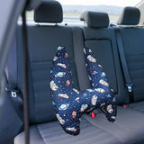 Maxbell Car Back Seat Travel Pillow Provides Head and Body Support Sleeping Pillow Blue Astronaut