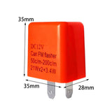 Maxbell 4Pcs 2 Pin 12V LED Flashing Relay Flasher Relay Waterproof Durable Universal