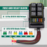 Maxbell Fuse Relay Box Slots Relay Block for Automotive Car Trailer 12V4pin