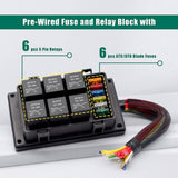 Maxbell Fuse Relay Box Slots Relay Block for Automotive Car Trailer 12V4pin