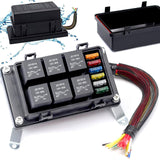 Maxbell Fuse Relay Box Slots Relay Block for Automotive Car Trailer 12V5pin